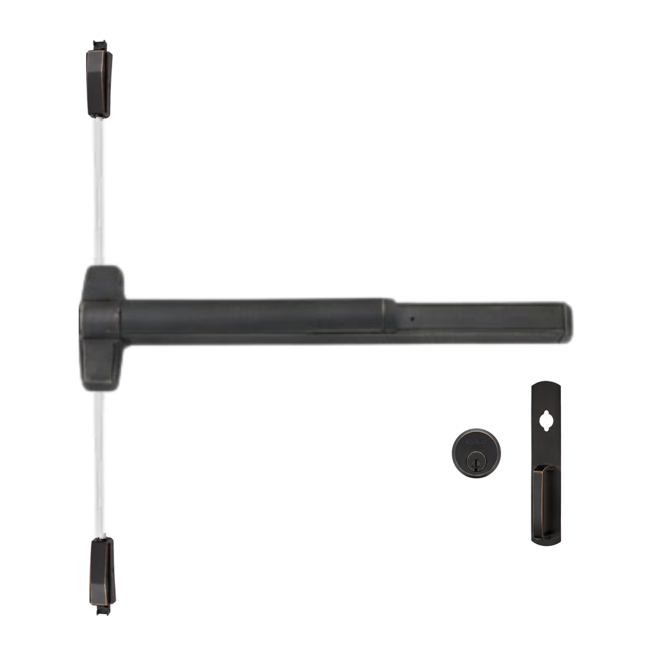 Von Duprin 9827NL-OP/9927NL-OP - Night Latch, Optional Pull Surface Vertical Rod Device