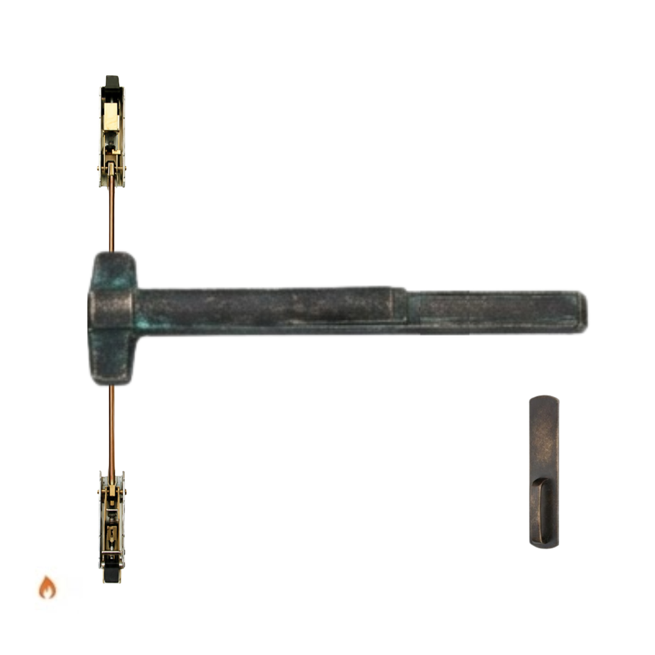 Von Duprin 9847DTF/9947DTF - Dummy Trim Concealed Vertical Rod Device - Fire Rated