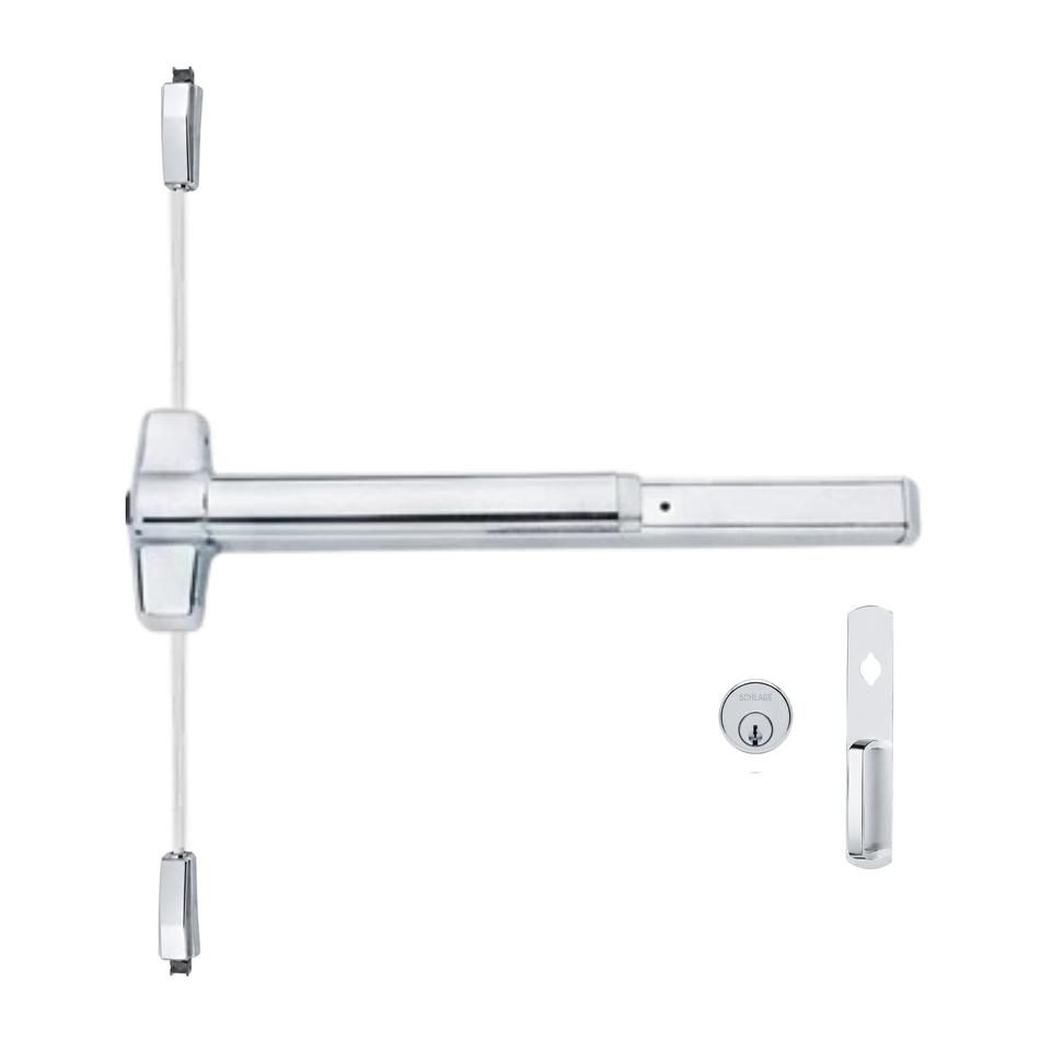 Von Duprin 9827NL-OP/9927NL-OP - Night Latch, Optional Pull Surface Vertical Rod Device