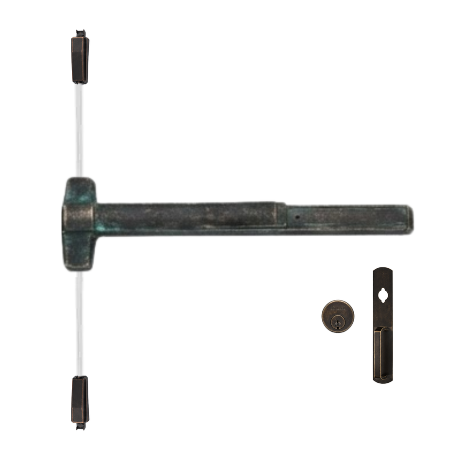 Von Duprin 9827NL-OP/9927NL-OP - Night Latch, Optional Pull Surface Vertical Rod Device