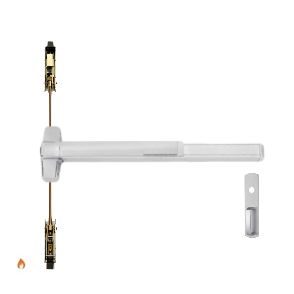 Von Duprin 9847NLF/9947NLF - Night Latch Concealed Vertical Rod Device - Fire Rated