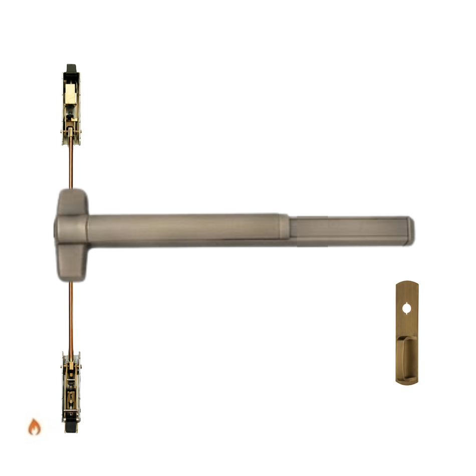 Von Duprin 9847WDC-NL-F/9947WDC-NL-F - Night Latch Wood Door Concealed Vertical Rod Device - Fire Rated