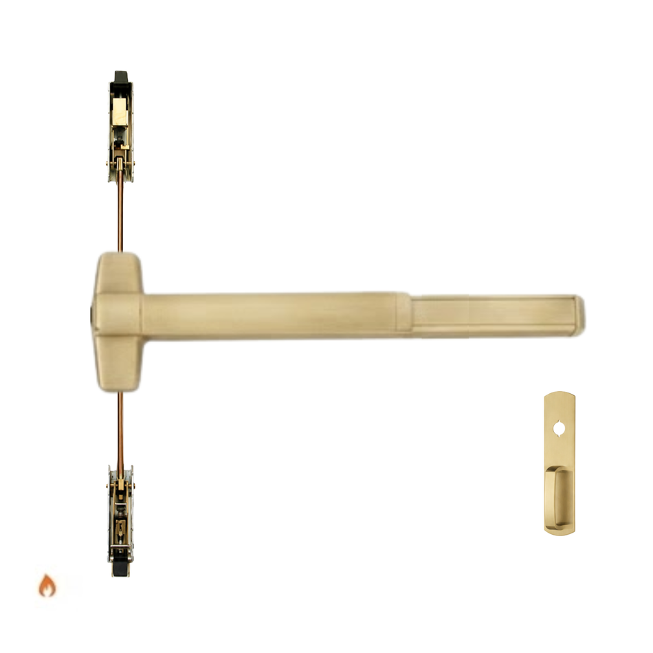 Von Duprin 9847NLF/9947NLF - Night Latch Concealed Vertical Rod Device - Fire Rated