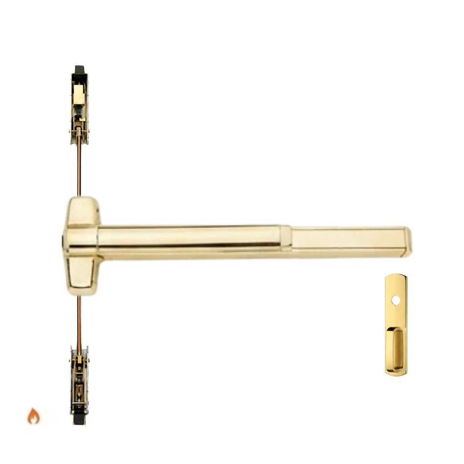 Von Duprin 9847NLF/9947NLF - Night Latch Concealed Vertical Rod Device - Fire Rated