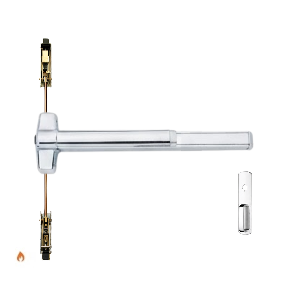 Von Duprin 9848NL-F/9948NL-F - Night Latch Concealed Vertical Rod Device - Fire Rated
