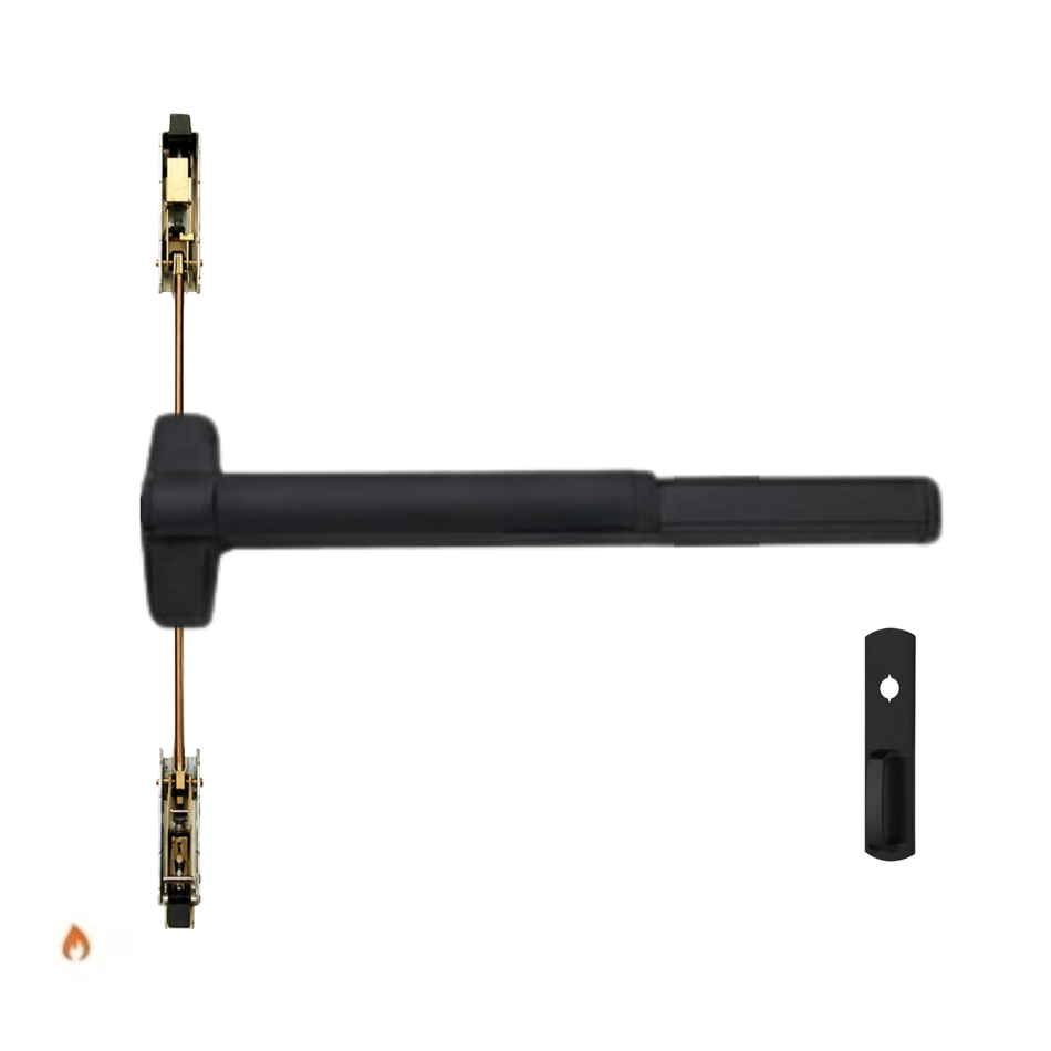 Von Duprin 9847NLF/9947NLF - Night Latch Concealed Vertical Rod Device - Fire Rated