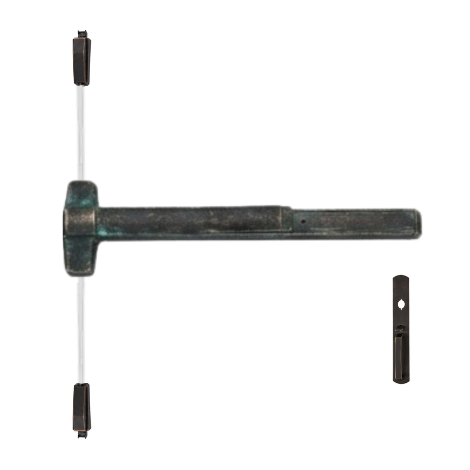 Von Duprin 9827TP/9927TP - Thumbpiece Surface Vertical Rod Device