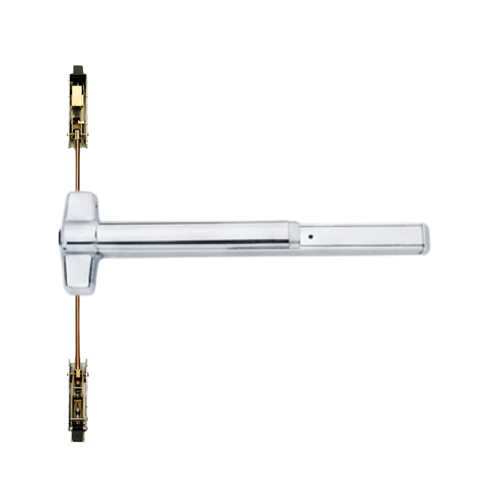 Von Duprin 9847WDC-EO/9947WDC-EO - Exit Only Wood Door Concealed Vertical Rod Device