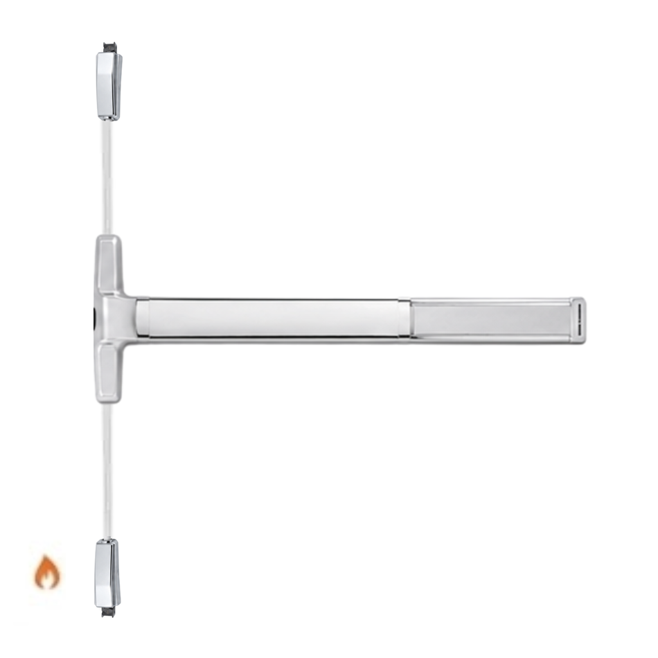 Von Duprin 3327A-EO-F/3527A-EO-F - Exit Only Surface Vertical Rod Device - Fire Rated