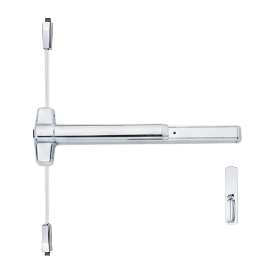 Von Duprin 9827TP-BE/9927TP-BE - Thumbpiece, Blank Escutcheon Surface Vertical Rod Device