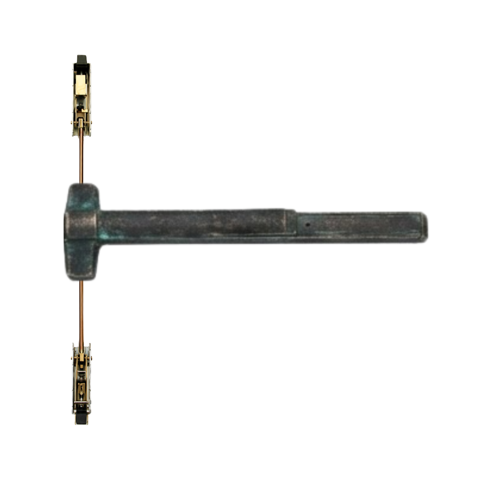 Von Duprin 9847WDC-EO/9947WDC-EO - Exit Only Wood Door Concealed Vertical Rod Device