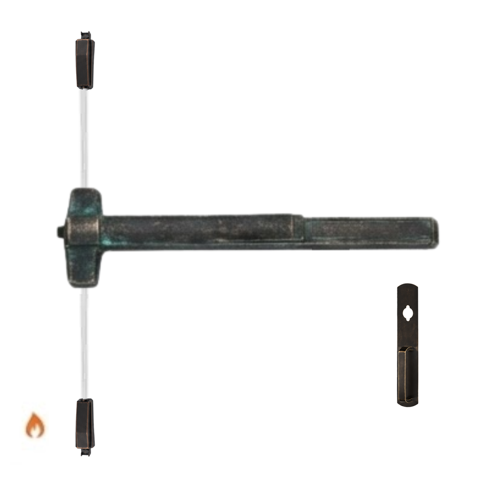 Von Duprin 9857NL-F/9957NL-F - Night Latch Surface Three Point Latch Device - Fire Rated