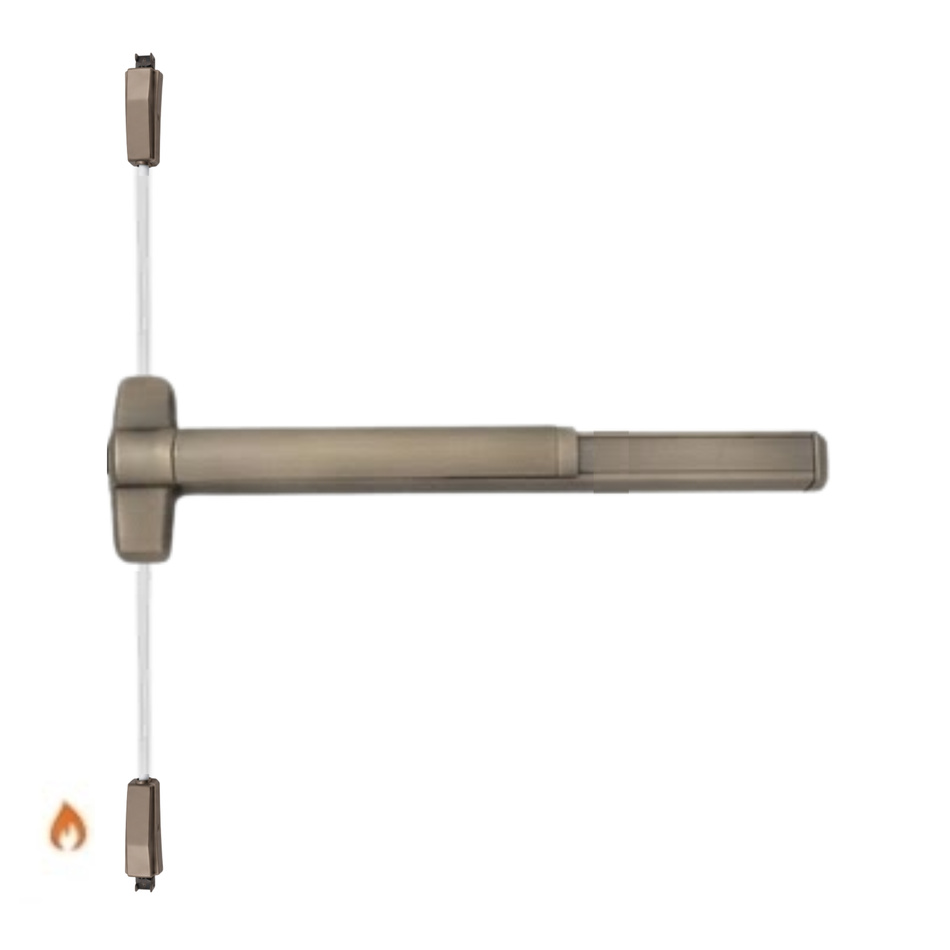 Von Duprin 9827EO-F/9927EO-F - Exit Only Surface Vertical Rod Device - Fire Rated