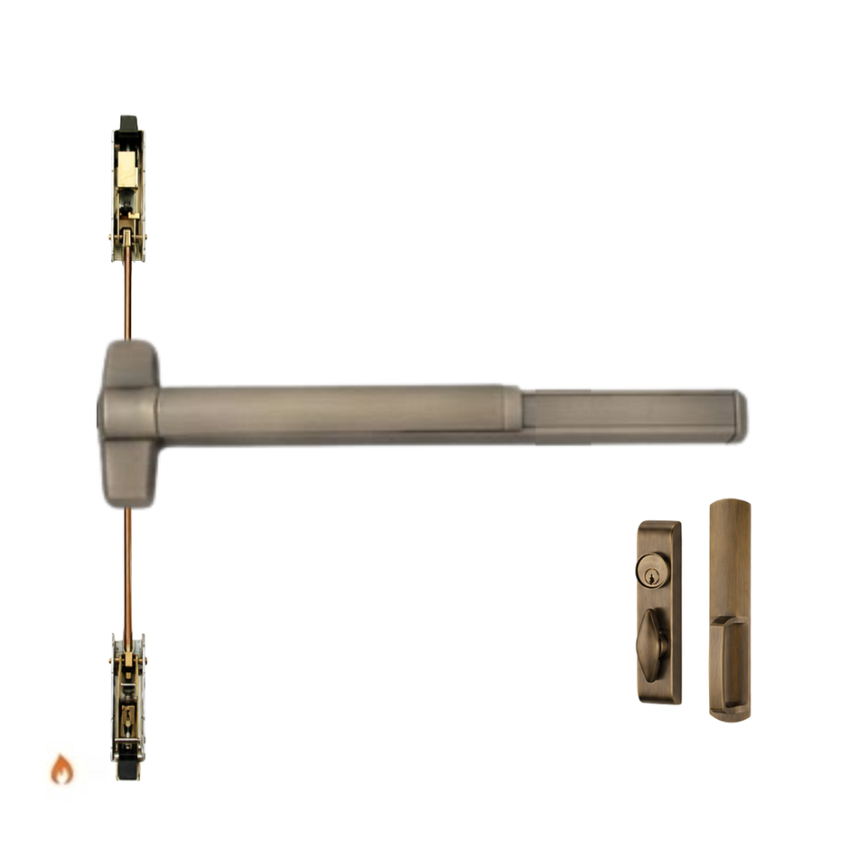 Von Duprin 9847TL-F/9947TL-F - Turn Lever, Concealed Vertical Rod Device - Fire Rated