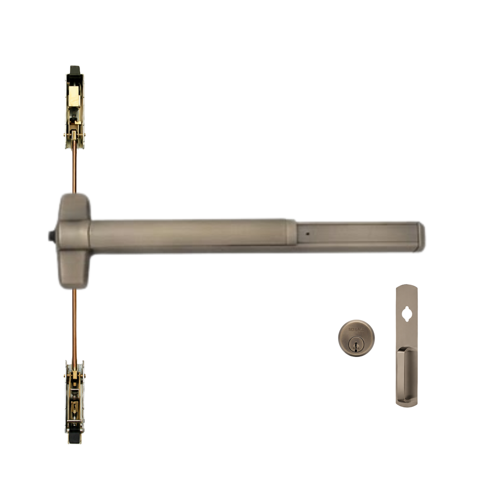 Von Duprin 9847NL-OP/9947NL-OP - Night Latch, Optional Pull Concealed Vertical Rod Device
