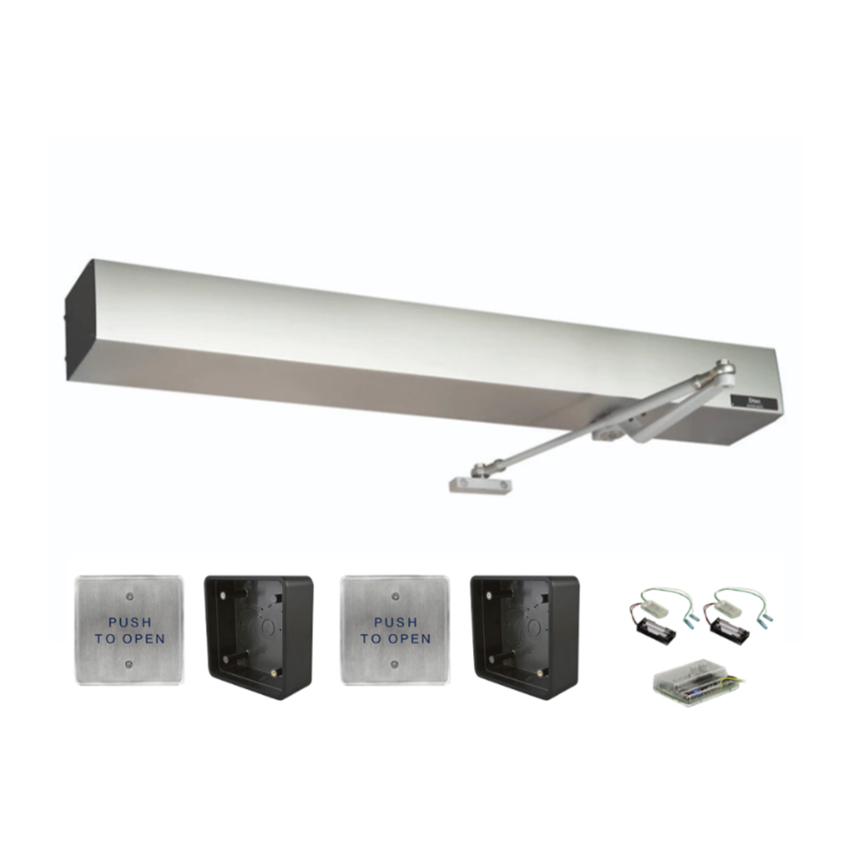 Record HA9 EZ36 Low Energy Automatic Door Operator Kit With Buttons