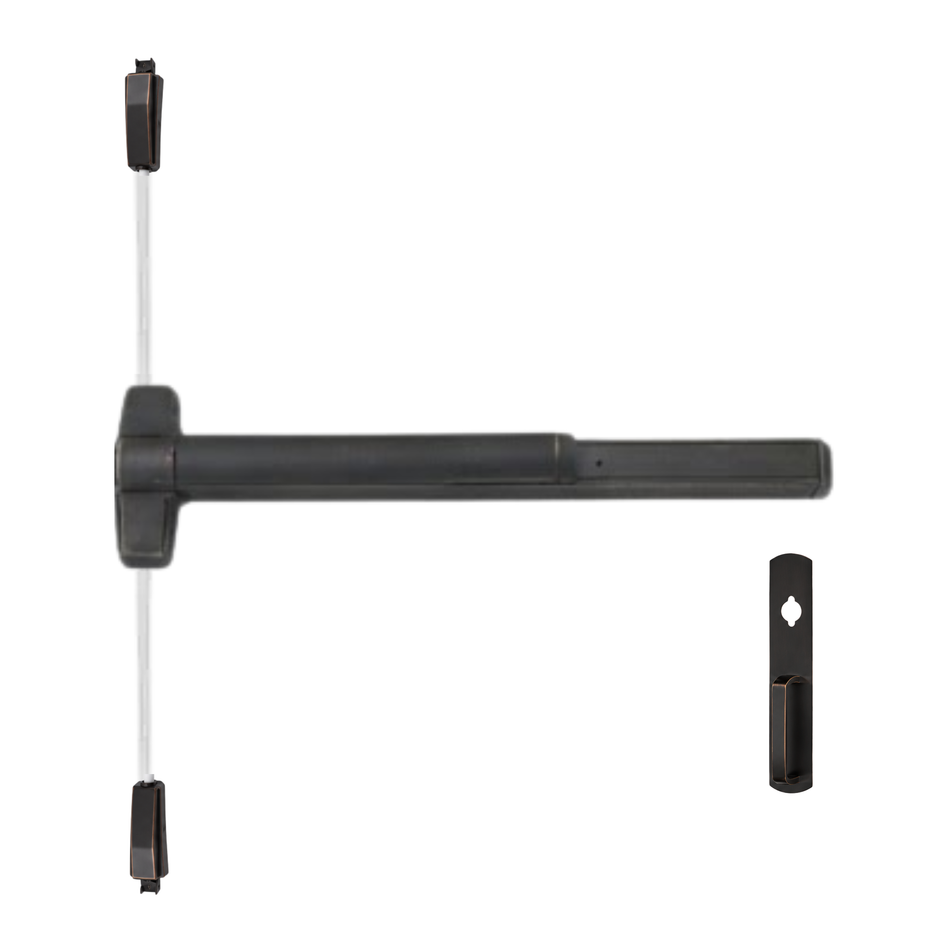 Von Duprin 9827NL/9927NL - Night Latch Surface Vertical Rod Device