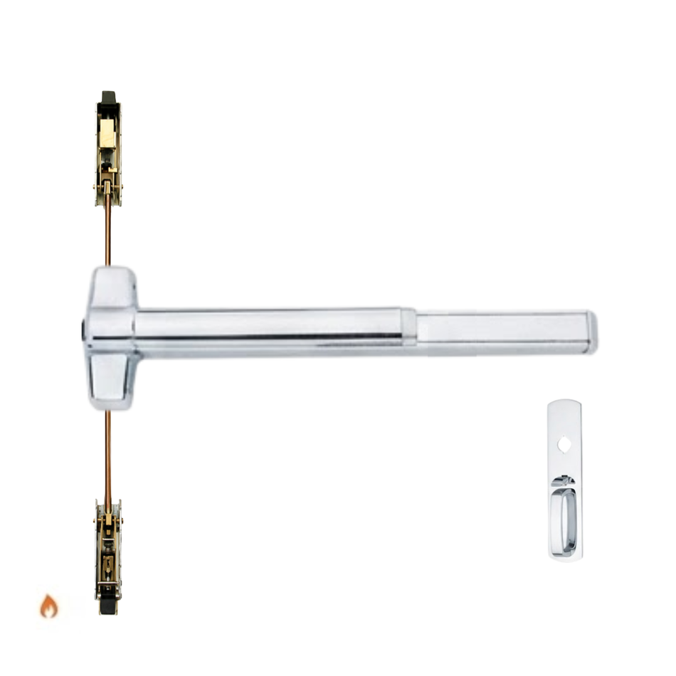 Von Duprin 9848TP-F/9948TP-F - Thumbpiece Concealed Vertical Rod Device - Fire Rated