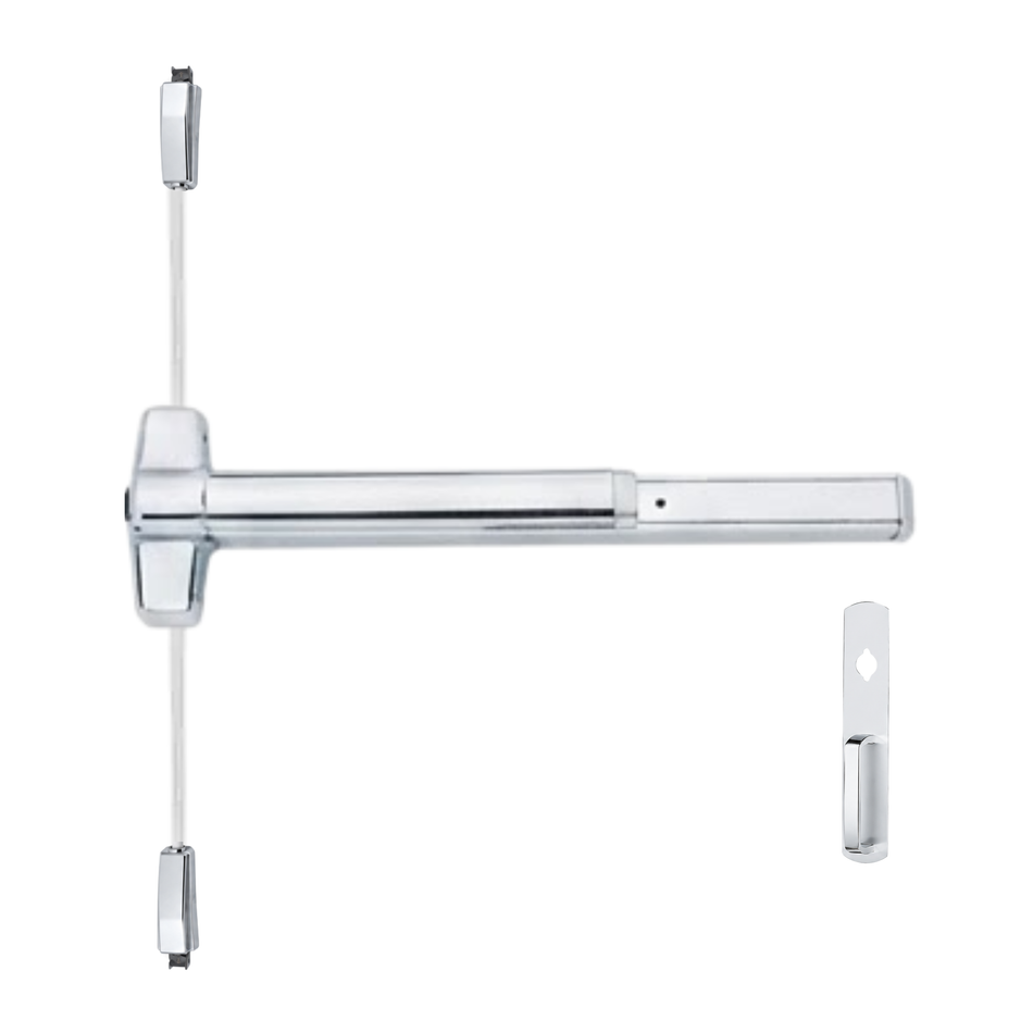 Von Duprin 9827NL/9927NL - Night Latch Surface Vertical Rod Device
