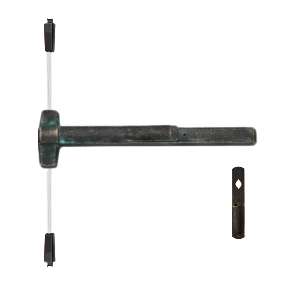Von Duprin 9827NL/9927NL - Night Latch Surface Vertical Rod Device