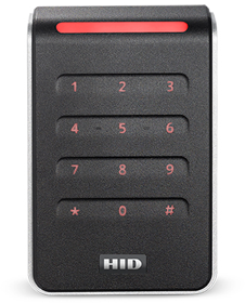 HID 40KNKS-00-000000 Single Gang, Signo Keypad Reader, 12 Key, Standard Profile/Credential, Pigtail, 125khz, 13.56 MHz, 2.4 GHz, OSDP, Prox, Bluetooth, Black Body, Silver Trim