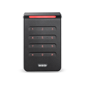 HID 40KTKS-00-000000 Single Gang, Signo Keypad Reader, 12 Key, Standard Profile/Credential, Pigtail, 125khz, 13.56 MHz, 2.4 GHz, OSDP, Prox, Bluetooth, Black Body, Silver Trim