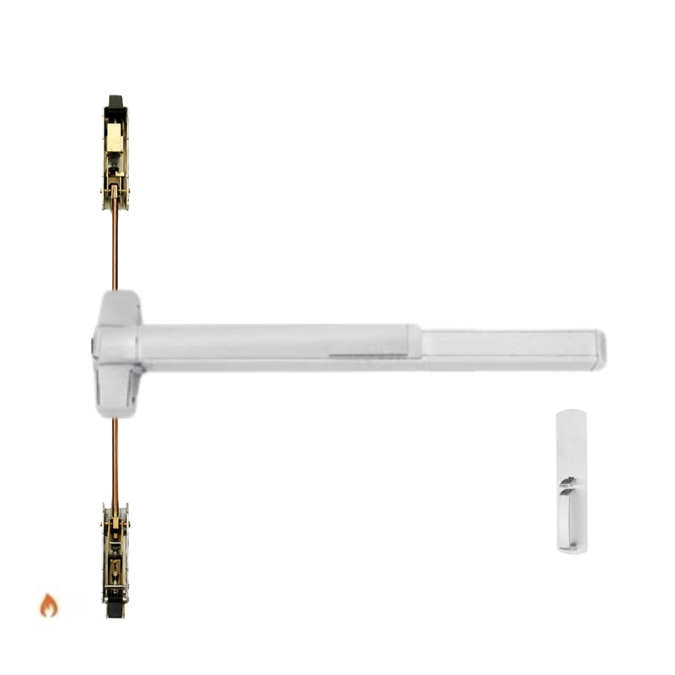 Von Duprin 9847WDC-TP-BE-F/9947WDC-TP-BE-F - Thumbpiece, Blank Escutcheon Wood Door Concealed Vertical Rod Device - Fire Rated