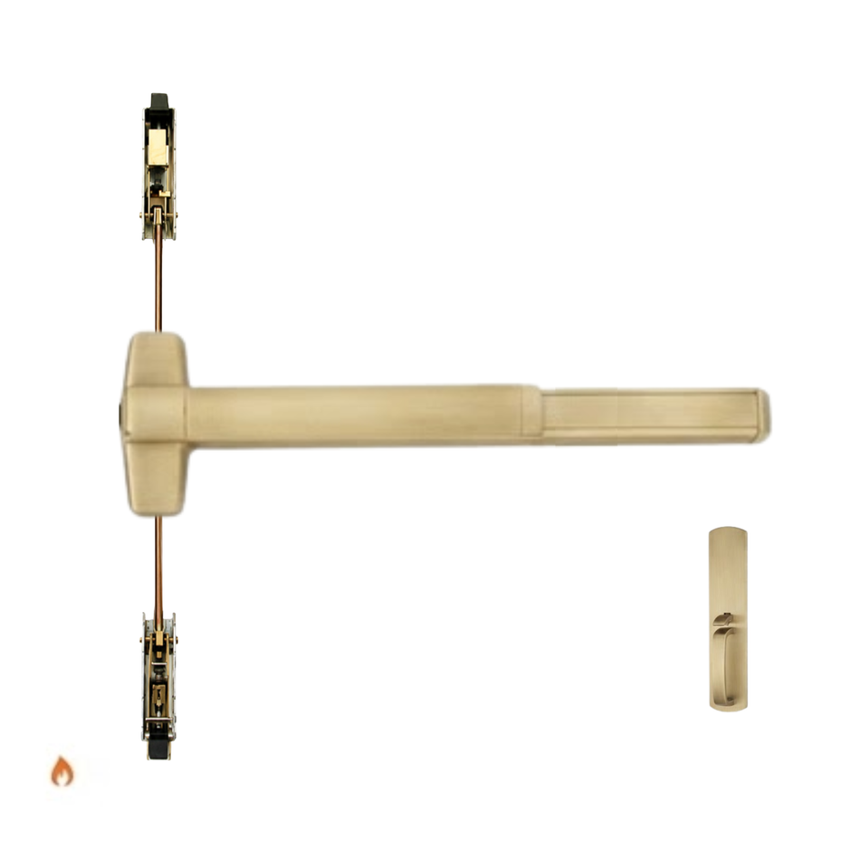 Von Duprin 9847WDC-TP-BE-F/9947WDC-TP-BE-F - Thumbpiece, Blank Escutcheon Wood Door Concealed Vertical Rod Device - Fire Rated