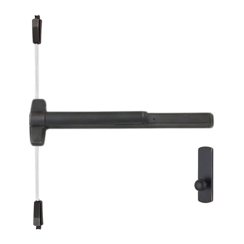 Von Duprin 9827K-BE/9927K-BE - Knob,Blank Escutcheon Surface Vertical Rod Device