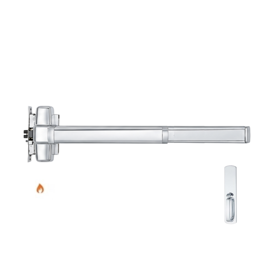 Von Duprin 9875TP-BE-F/9975TP-BE-F - Thumbpiece, Blank Escutcheon Mortise Lock Device - Fire Rated