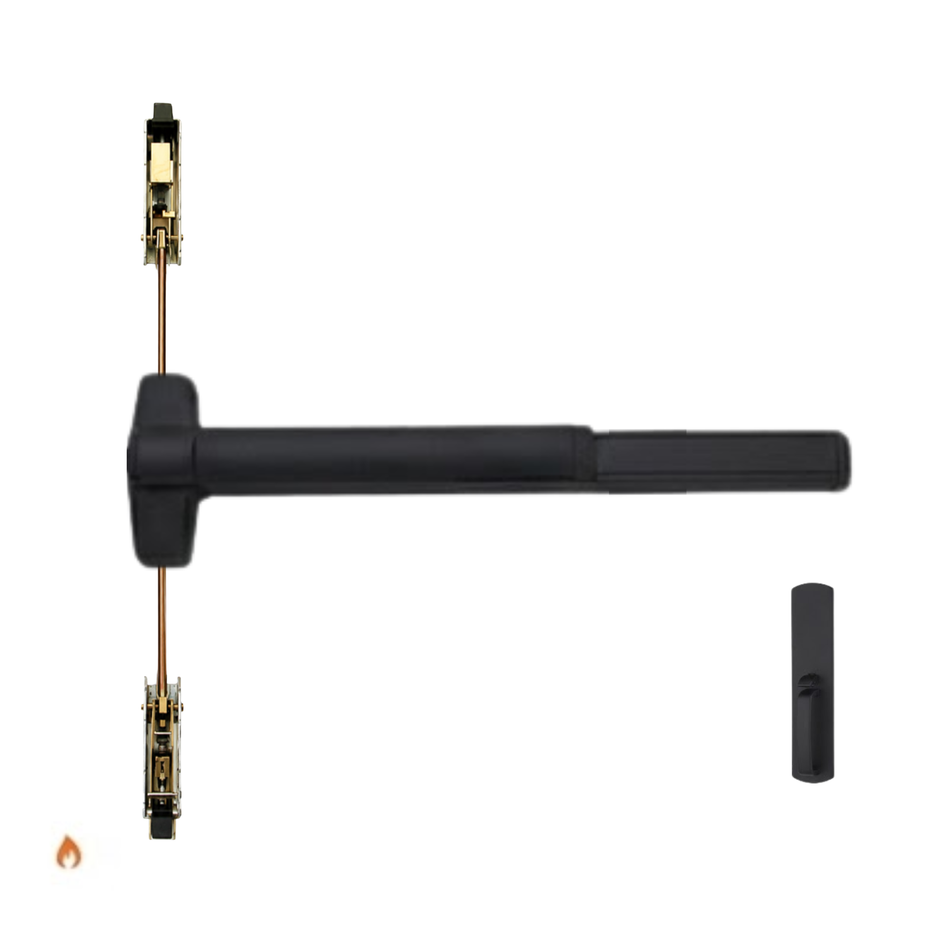 Von Duprin 9847TPBEF/9947TPBEF - Thumbpiece, Blank Escutcheon Concealed Vertical Rod Device - Fire Rated