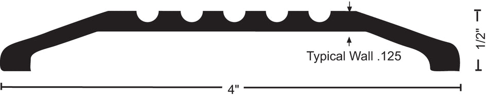NGP 424 Saddle Threshold, 1/2" x 4"