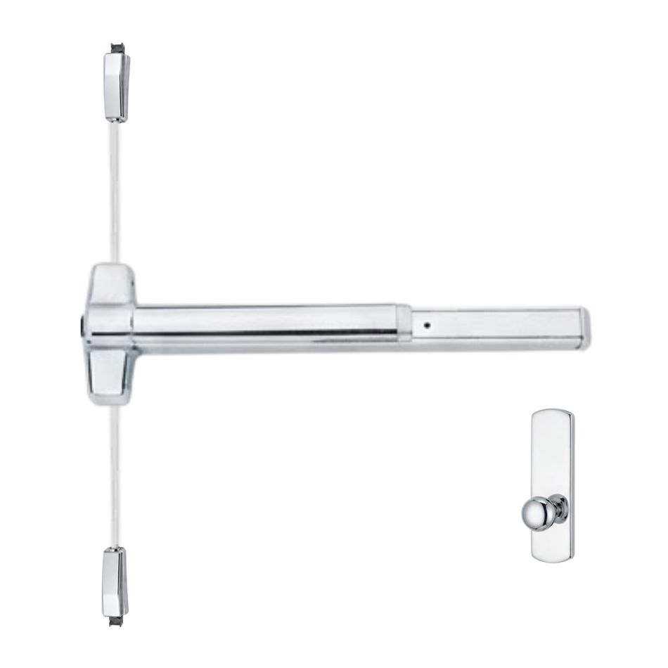 Von Duprin 9827K-BE/9927K-BE - Knob,Blank Escutcheon Surface Vertical Rod Device