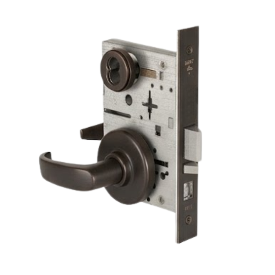 45H-7-A Office Latch Function Mortise Lock Single Keyed