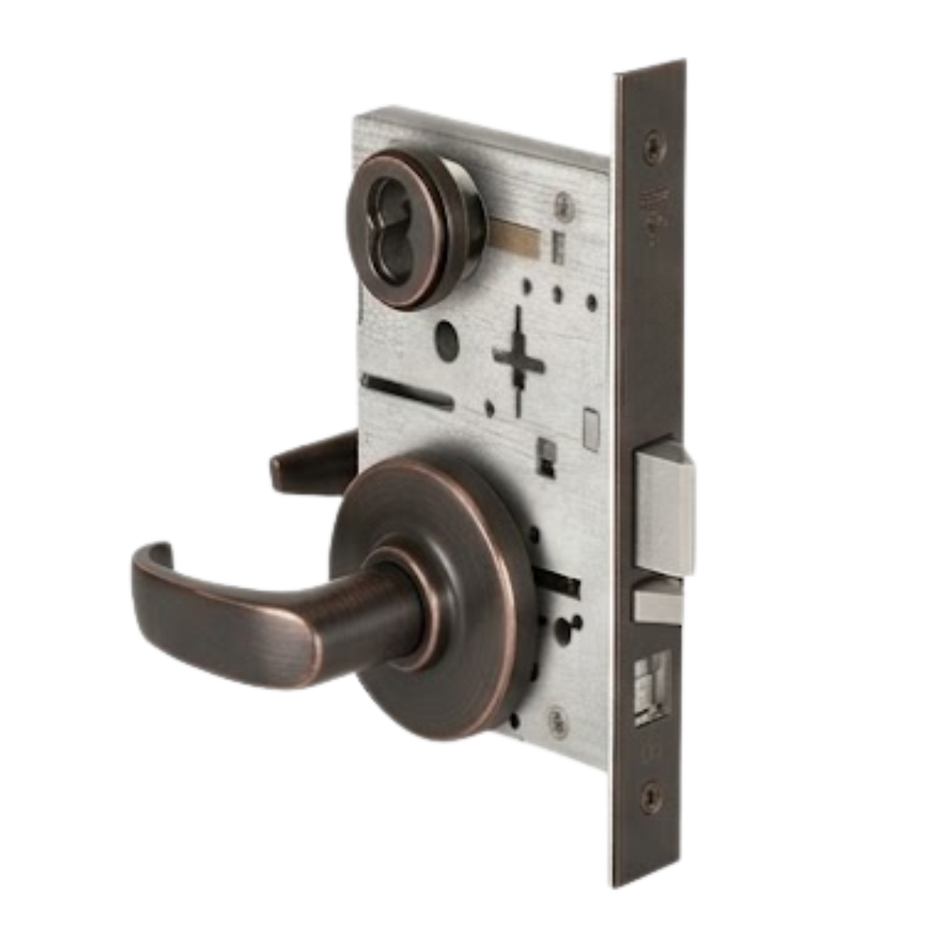 45H-7-A Office Latch Function Mortise Lock Single Keyed