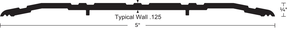 NGP 435 Saddle Threshold, 1/4" x 5"