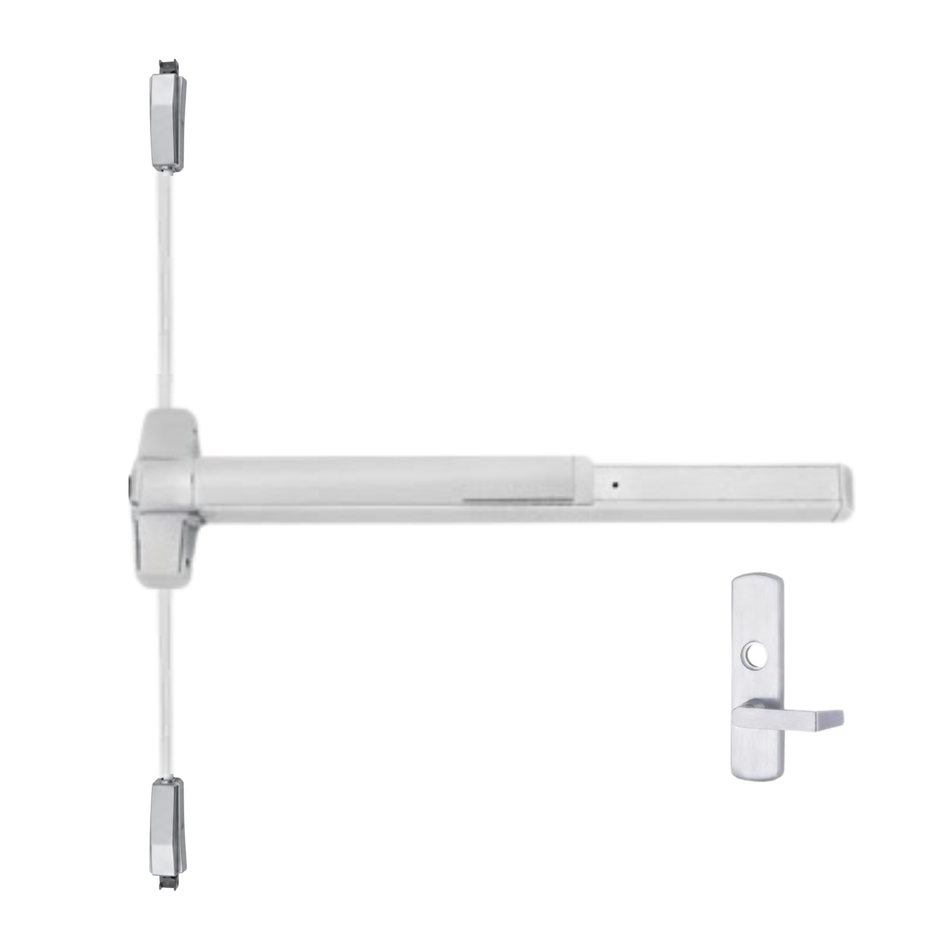 Von Duprin 9827L-BE/9927L-BE - Lever, Blank Escutcheon Surface Vertical Rod Device