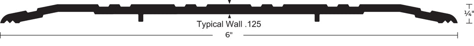 NGP 436 Saddle Threshold, 1/4" x 6"