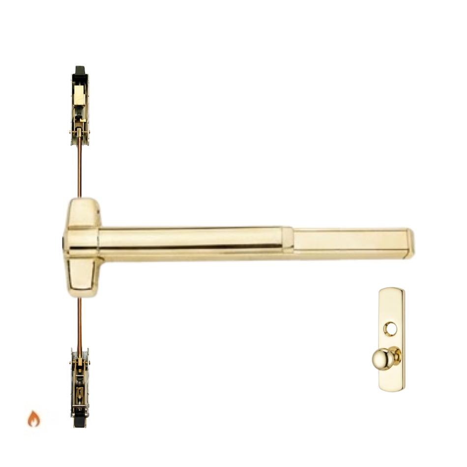 Von Duprin 9847KF/9947KF - Knob Concealed Vertical Rod Device - Fire Rated