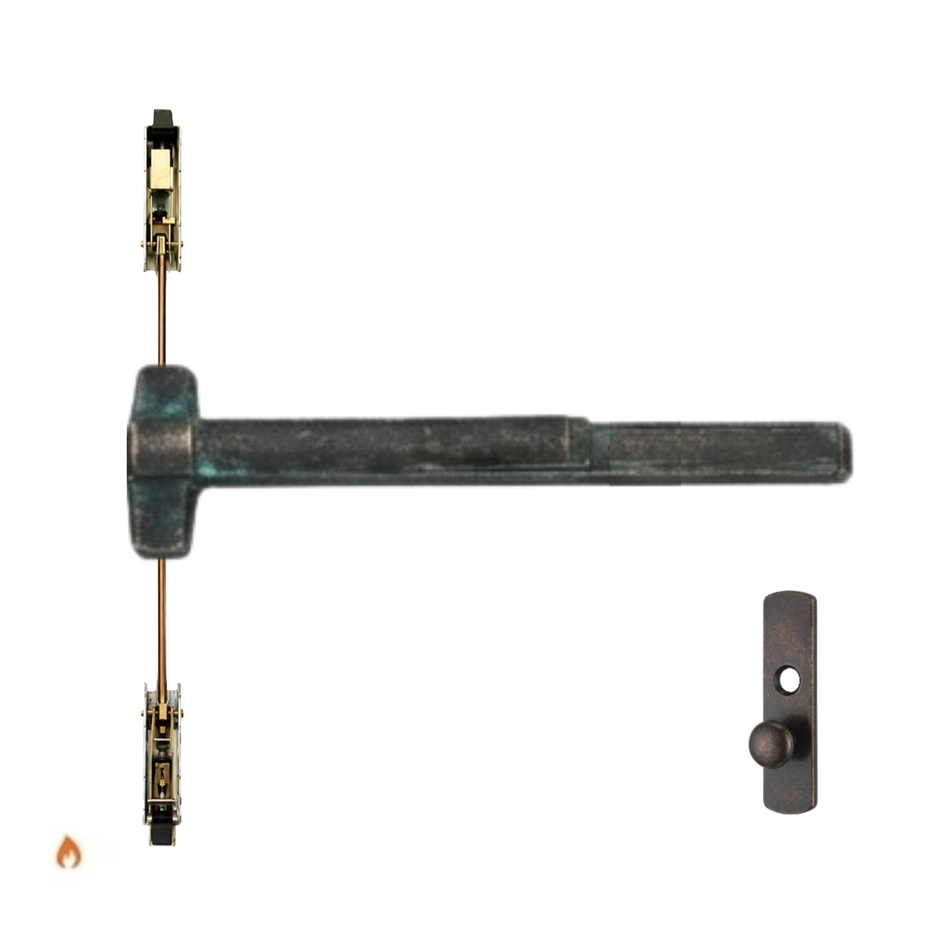 Von Duprin 9847KF/9947KF - Knob Concealed Vertical Rod Device - Fire Rated