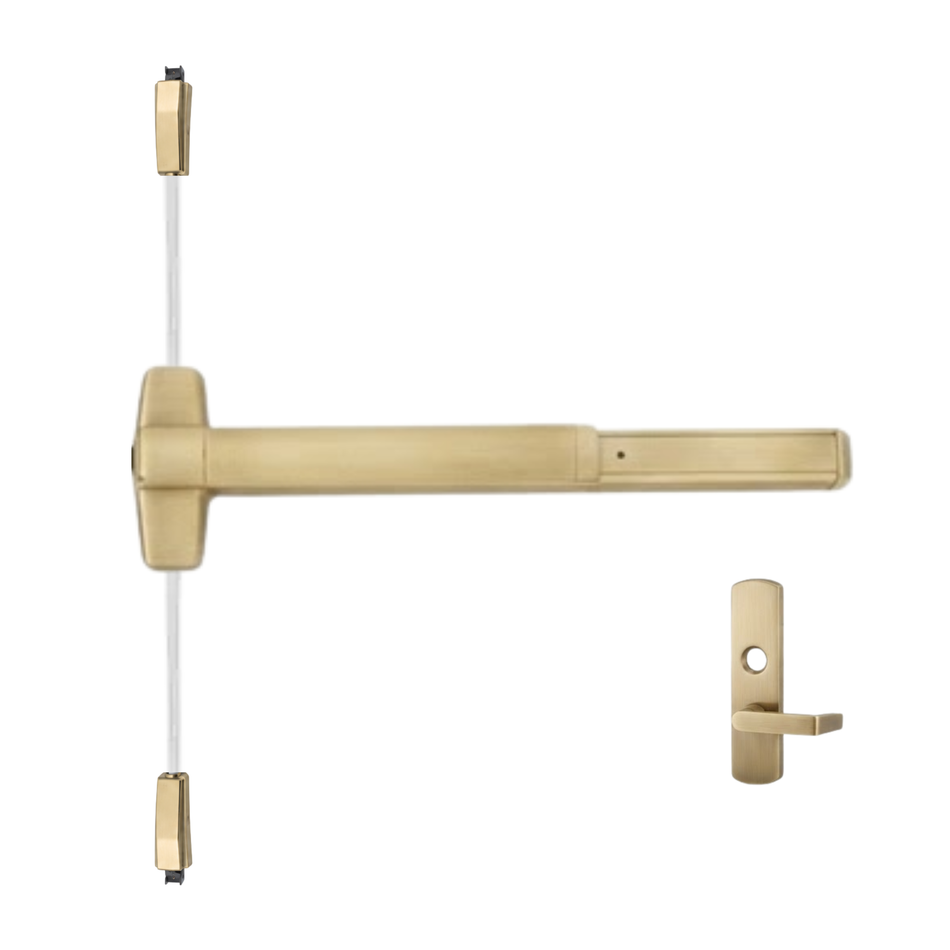 Von Duprin 9827L-BE/9927L-BE - Lever, Blank Escutcheon Surface Vertical Rod Device