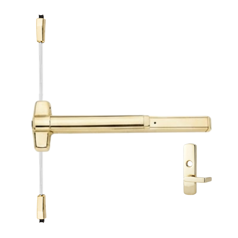 Von Duprin 9827L-BE/9927L-BE - Lever, Blank Escutcheon Surface Vertical Rod Device