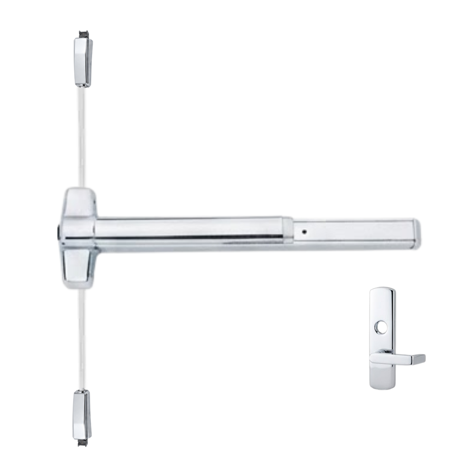 Von Duprin 9827L-BE/9927L-BE - Lever, Blank Escutcheon Surface Vertical Rod Device