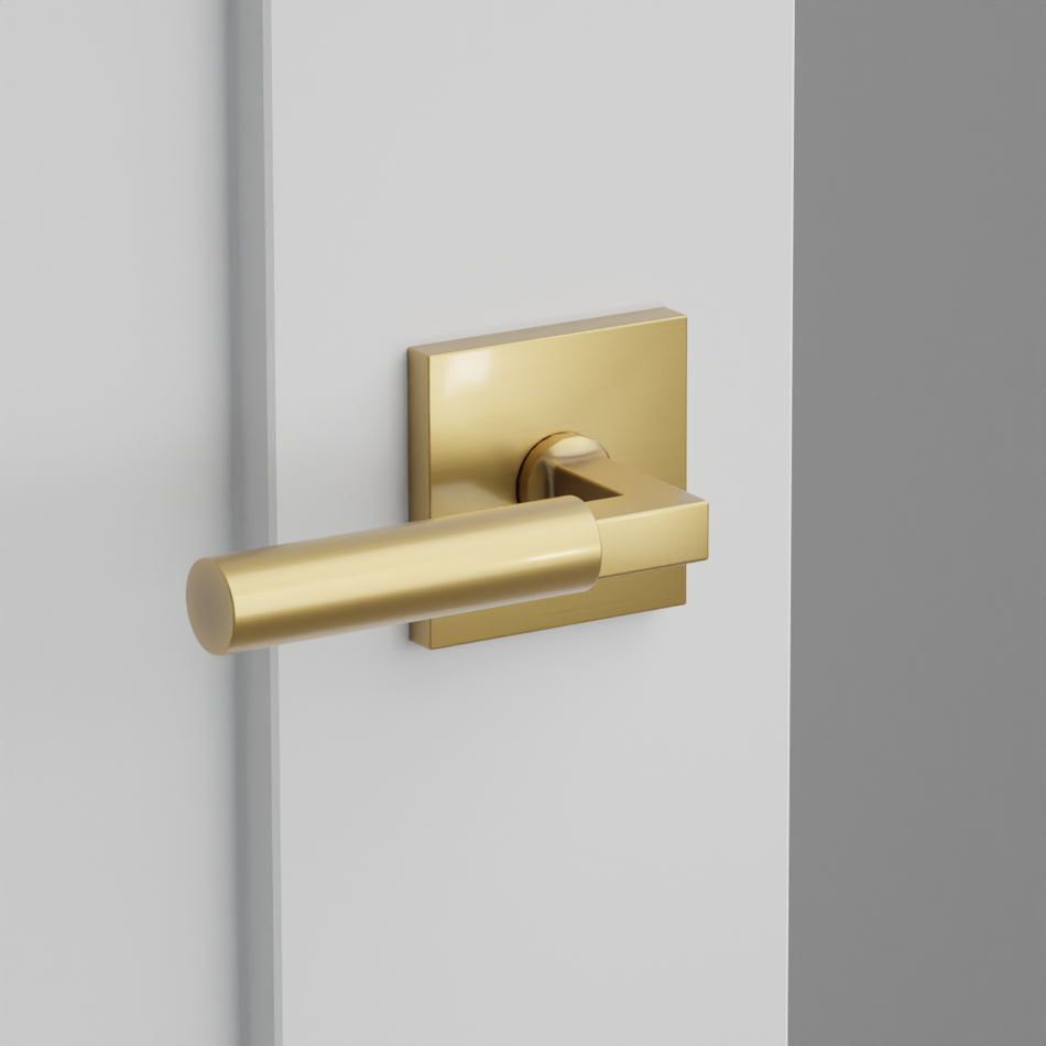 Emtek Smooth Lever with Square Rosette