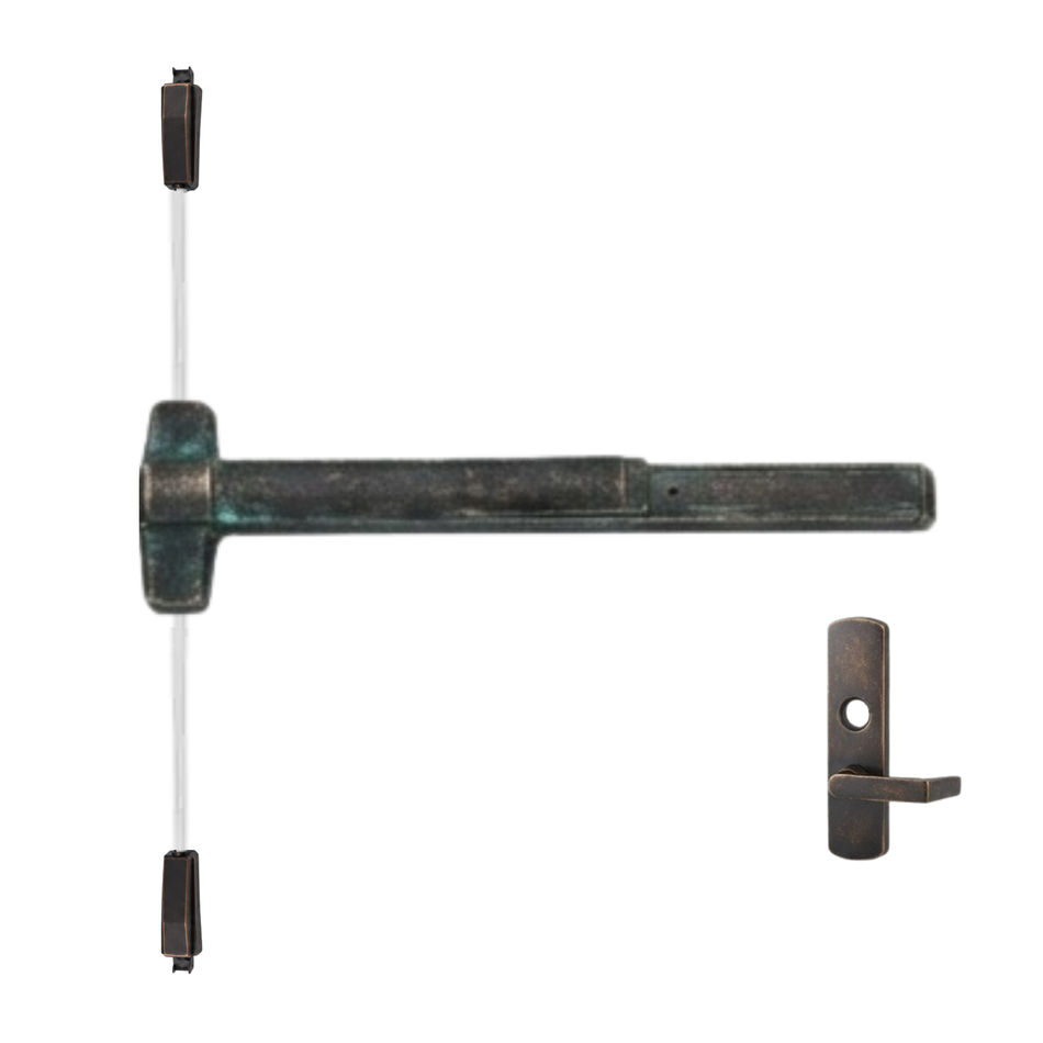 Von Duprin 9827L-NL/9927L-NL - Lever, Night Latch Surface Vertical Rod Device
