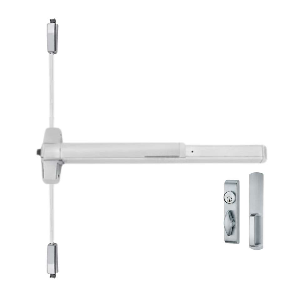 Von Duprin 9857TL/9957TL - Turn Lever, Surface Three Point Latch Device