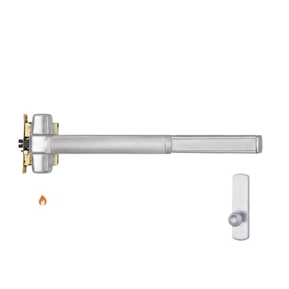 Von Duprin 9875K-BE-F/9975K-BE-F - Knob,Blank Escutcheon Mortise Lock Device - Fire Rated