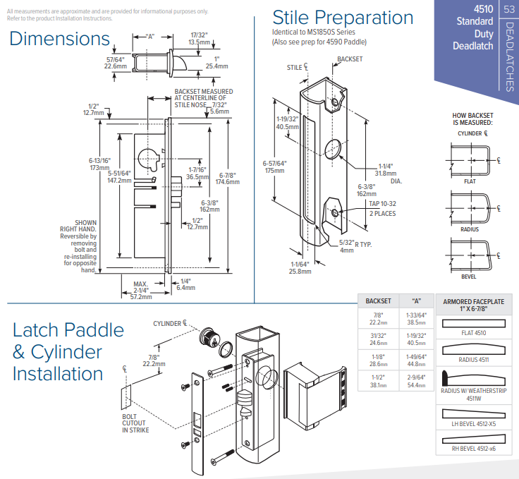 Adams Rite 4510 Standard Duty Deadlatch – US Lock Supply