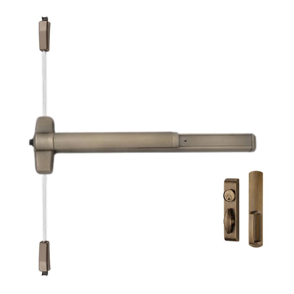 Von Duprin 9857TL/9957TL - Turn Lever, Surface Three Point Latch Device