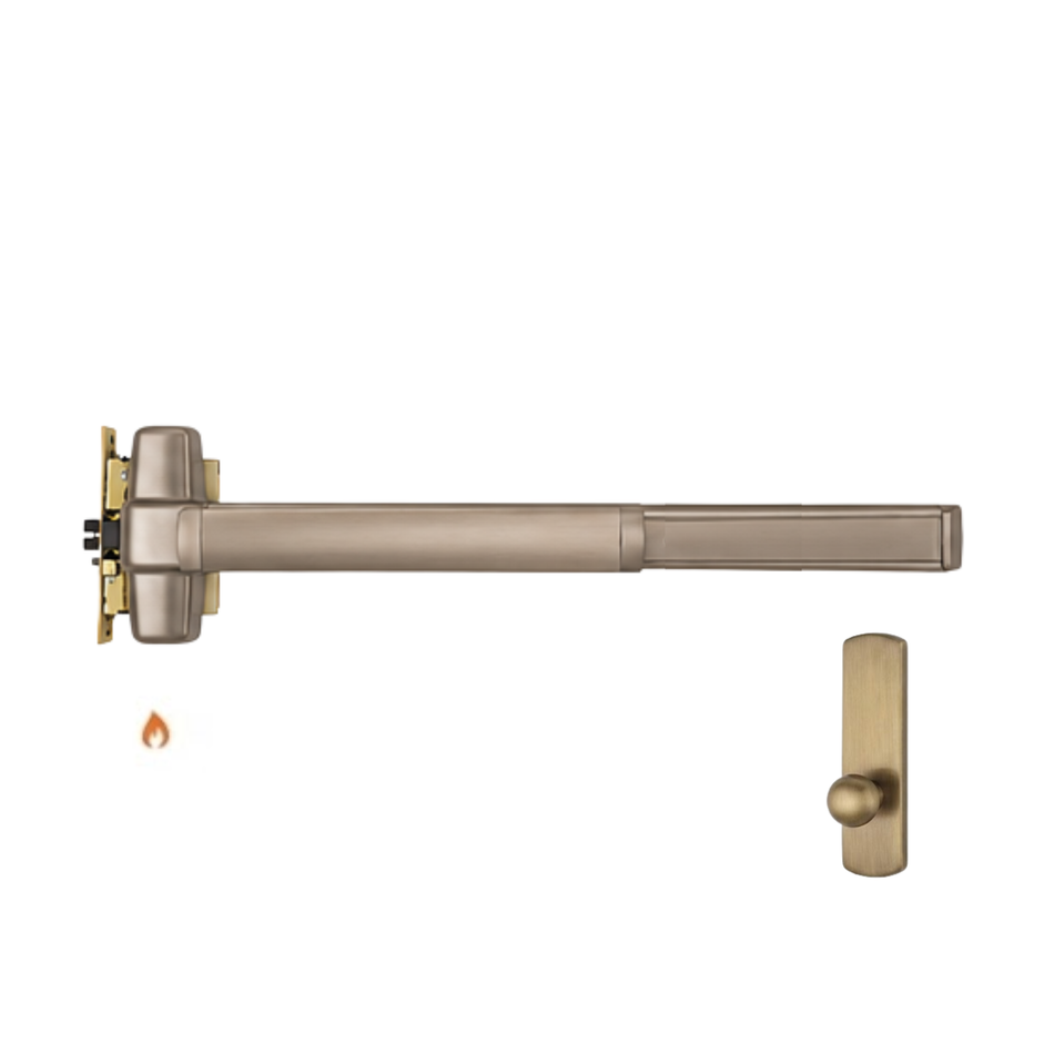Von Duprin 9875K-BE-F/9975K-BE-F - Knob,Blank Escutcheon Mortise Lock Device - Fire Rated